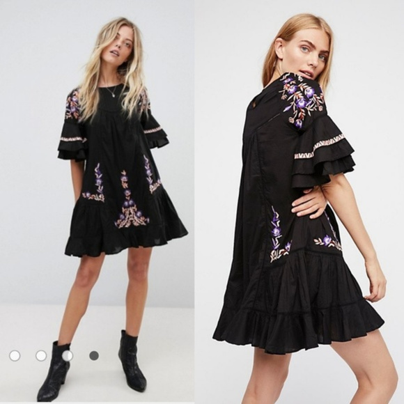 Free People Dresses & Skirts - 🆕 Free People Embroidered Pavlo Mini Dress